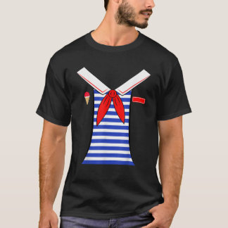 Funny Ice Cream Parlor Scoops Ahoy Costume Men Wom T-shirt