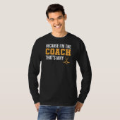 Funny Ice Hockey Coach T-Shirt (Voorkant volledig)