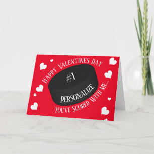 Funny Ice Hockey Je hebt Valentijnse  gescand Feestdagen Kaart