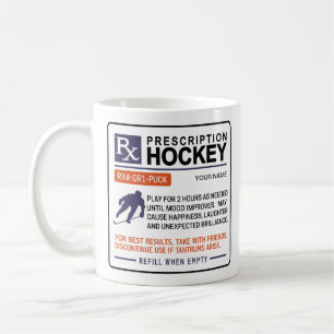 Funny Ice Hockey Mok Voorgeschreven ontwerp