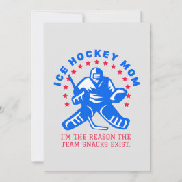 FUNNY ICE HOCKEY MOM KAART