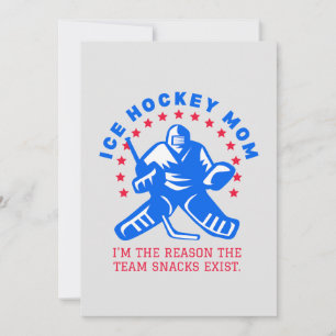 FUNNY ICE HOCKEY MOM KAART