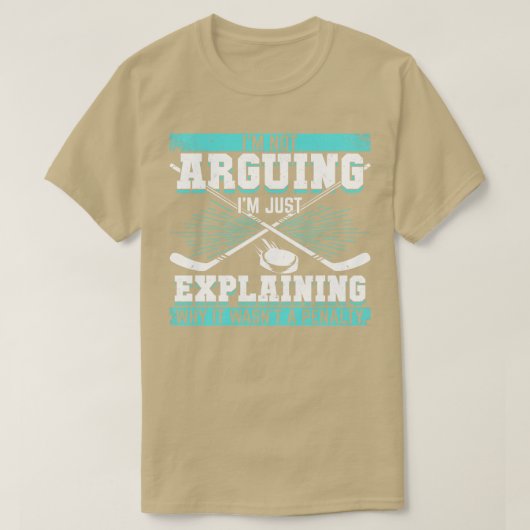 Funny Ice Hockey Player Gift T-shirt (Design voorkant)