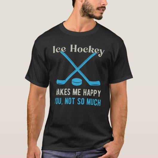 Funny Ice Hockey T-shirt (Voorkant)