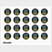 Funny Ice Vist en Drink bietencadeau voor Ronde Sticker (Vel)