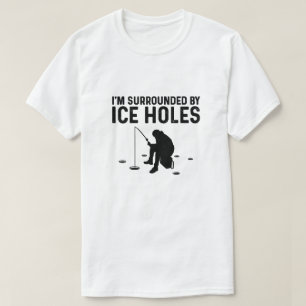 Funny Ice Vist Gift voor mannen Sneeuwholte Fi T-shirt
