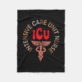 Funny Icu Nurse Intensive Care Unit Nurse Emergenc Fleece Deken (Voorkant)
