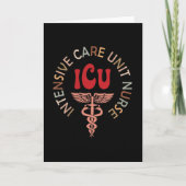 Funny Icu Nurse Intensive Care Unit Nurse Emergenc Kaart (Voorkant)
