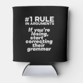 Funny If Losing Argument start Correction Grammar Blikjeskoeler (Voorkant)
