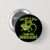 Funny Iguana Joke Dinosaurs Lizard Reptile Fun Ronde Button 5,7 Cm (Voorkant /achterkant)