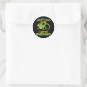 Funny Iguana Joke Dinosaurs Lizard Reptile Fun Ronde Sticker (Tas)