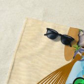 Funny Iguana School / Serviette de plage de l'ense (En situation)