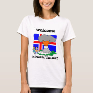 Funny IJslandse vulkaan T-shirt