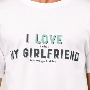 Funny Ik hou van mijn Vriendin T-shirt
