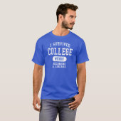 Funny - ik Survived College T-shirt (Voorkant volledig)