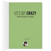 Funny Illustrated Chic Happy Birthday Card (Binnen (Rechts))