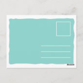 Funny Illustration Succulent Briefkaart (Achterkant)