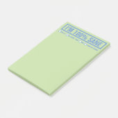 Funny "I'm 100% Sane" 4"x6" Post-it® Notes (Schuin)