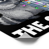 Funny I'm Just Here For The Snacks Raccoon Christm Poster (Hoek)