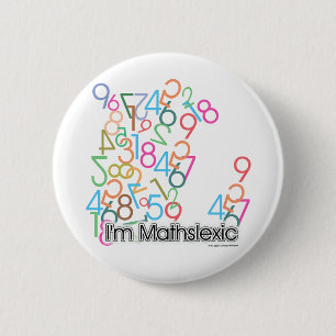 Funny Im Mathslexic Design Ronde Button 5,7 Cm