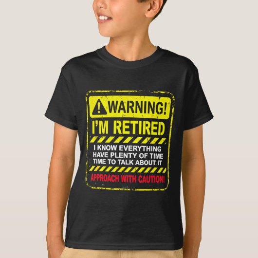 Funny I'm Retired Approach With Caution Men Dad Gr T-shirt (Voorkant)