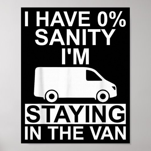 Funny I'm Staying In Tha Van Phasmophobia Drivers Poster (Voorkant)