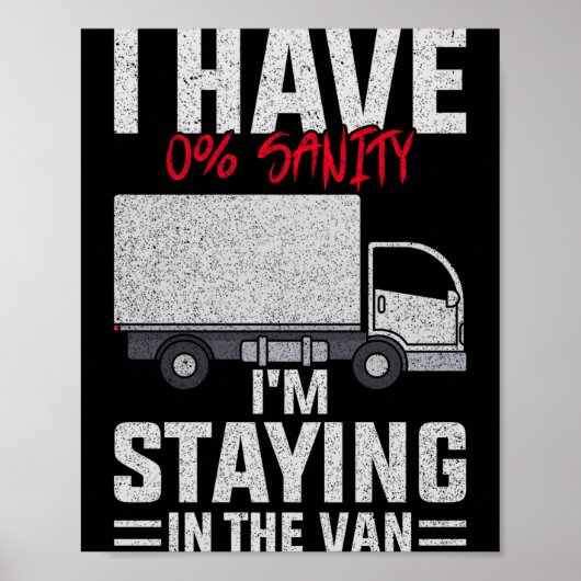 Funny I'm Staying In Tha Van Phasmophobia Man Wome Poster (Voorkant)