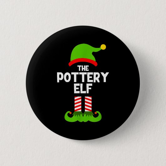 Funny I'm The Ttery Elf Christmas Xmas  Ronde Button 5,7 Cm (Voorkant)