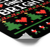 Funny I'm Trying To Feel Merry Xmas Bright Matchin Poster (Hoek)