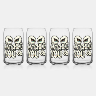 Funny "I'M WATCHING YOU" Retro Eyes Coffee Mug - O