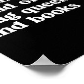 Funny Imagine Being Afraid Of Drag Queens And Book Poster (Hoek)