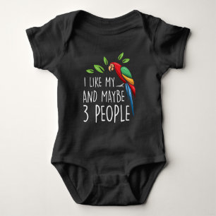 Funny imitator cockatoo Parrot Humor parakee Romper