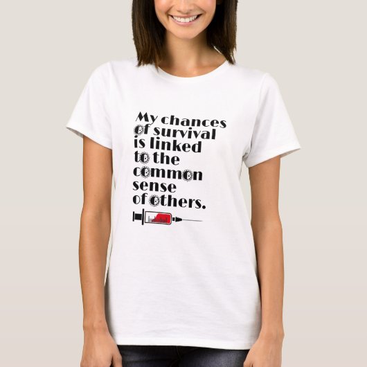 Funny Immunisation T-shirt (Voorkant)