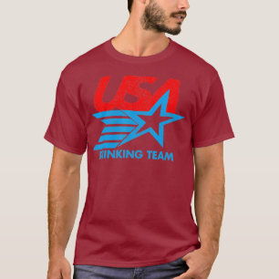 Funny Independence Day T USA Drink Team 4th T-shirt
