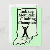 Funny Indiana Mountain Climate Champion Briefkaart (Voorkant / Achterkant)