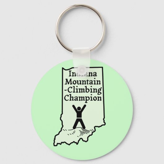 Funny Indiana Mountain Climate Champion Sleutelhanger (Voorkant)