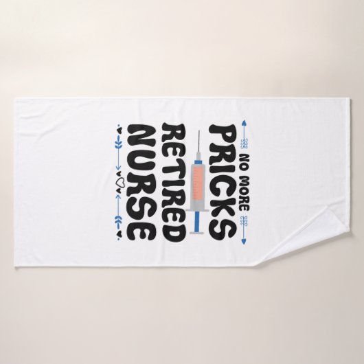 Funny Infirmière à la retraite - Soins infirmiers (Serviette de bain)