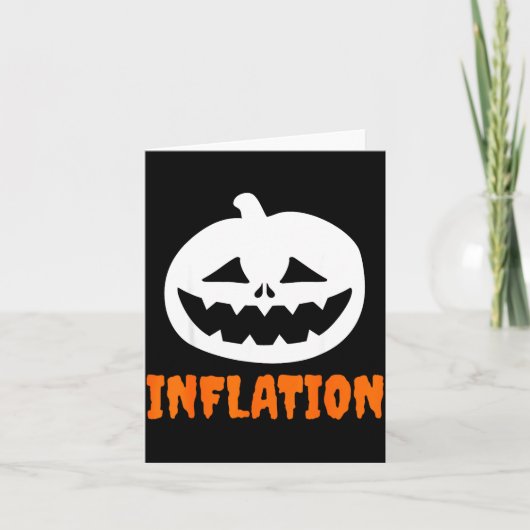 Funny Inflation Halloween Costume Couple Matching  Kaart (Voorkant)