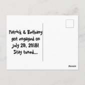 Funny Informal Verloving Aankondiging Briefkaart (Achterkant)