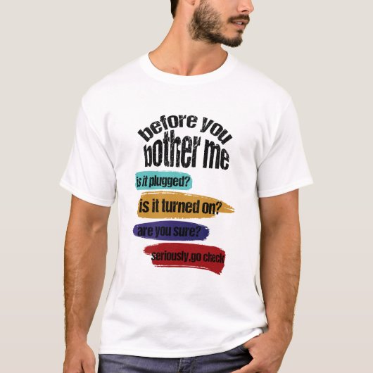 Funny Information Technology Tech | Technische hul T-shirt (Voorkant)