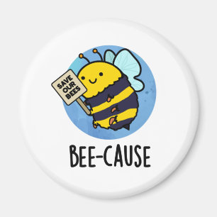 Funny Insect Bee Pun Magneet