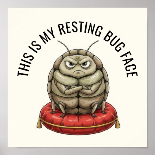 Funny Insect Bug Poster (Voorkant)