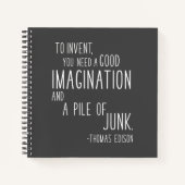 Funny Inspirerend Imagination Inventor Quote Notitieboek (Voorkant)