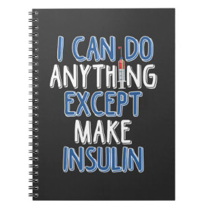 Funny Insulin Diabetic Joke Diabetes Awareness Notitieboek
