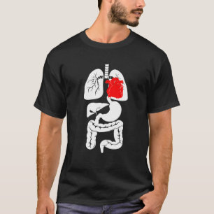 Funny Internal Organ, onder de skeletribkooi T-shirt