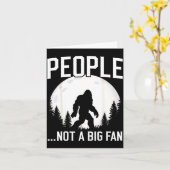 Funny Introvert Bigfoot People Not A Big Fan Dad J Kaart (Gele Bloem)