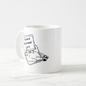 Funny Introvert Cat Mug – Too Tired To Care (Devant gauche)