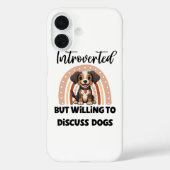 Funny Introvert Dog Lover Quote Case-Mate iPhone Case (Achterkant)