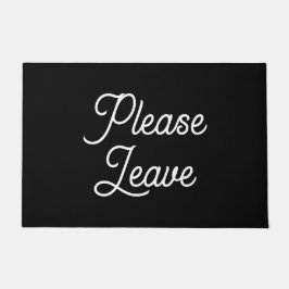 Funny Introvert "Gelieve te verlaten" Citaat Eenvo Deurmat