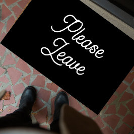 Funny Introvert "Gelieve te verlaten" Citaat Eenvo Deurmat